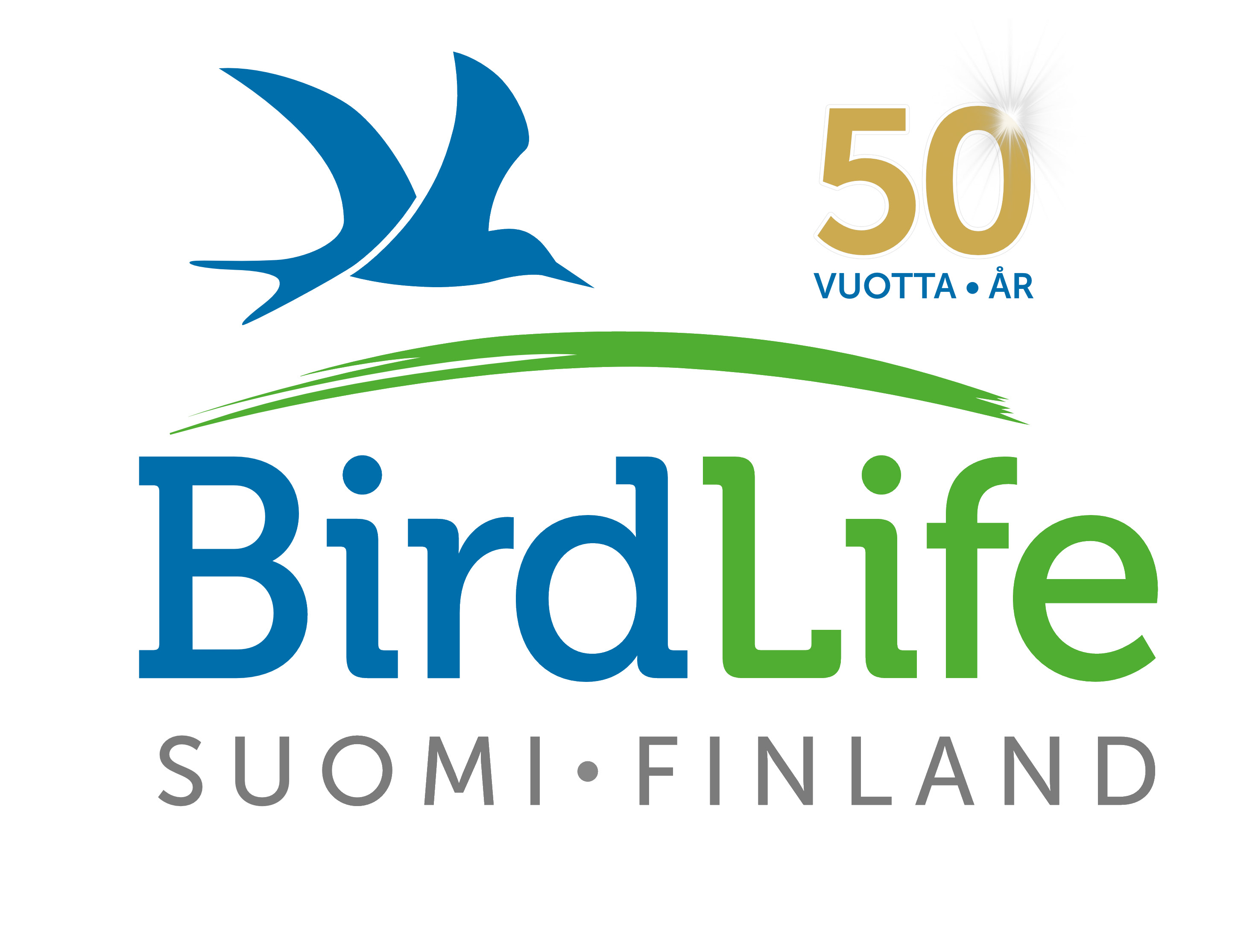 Birdlife 50 logo star